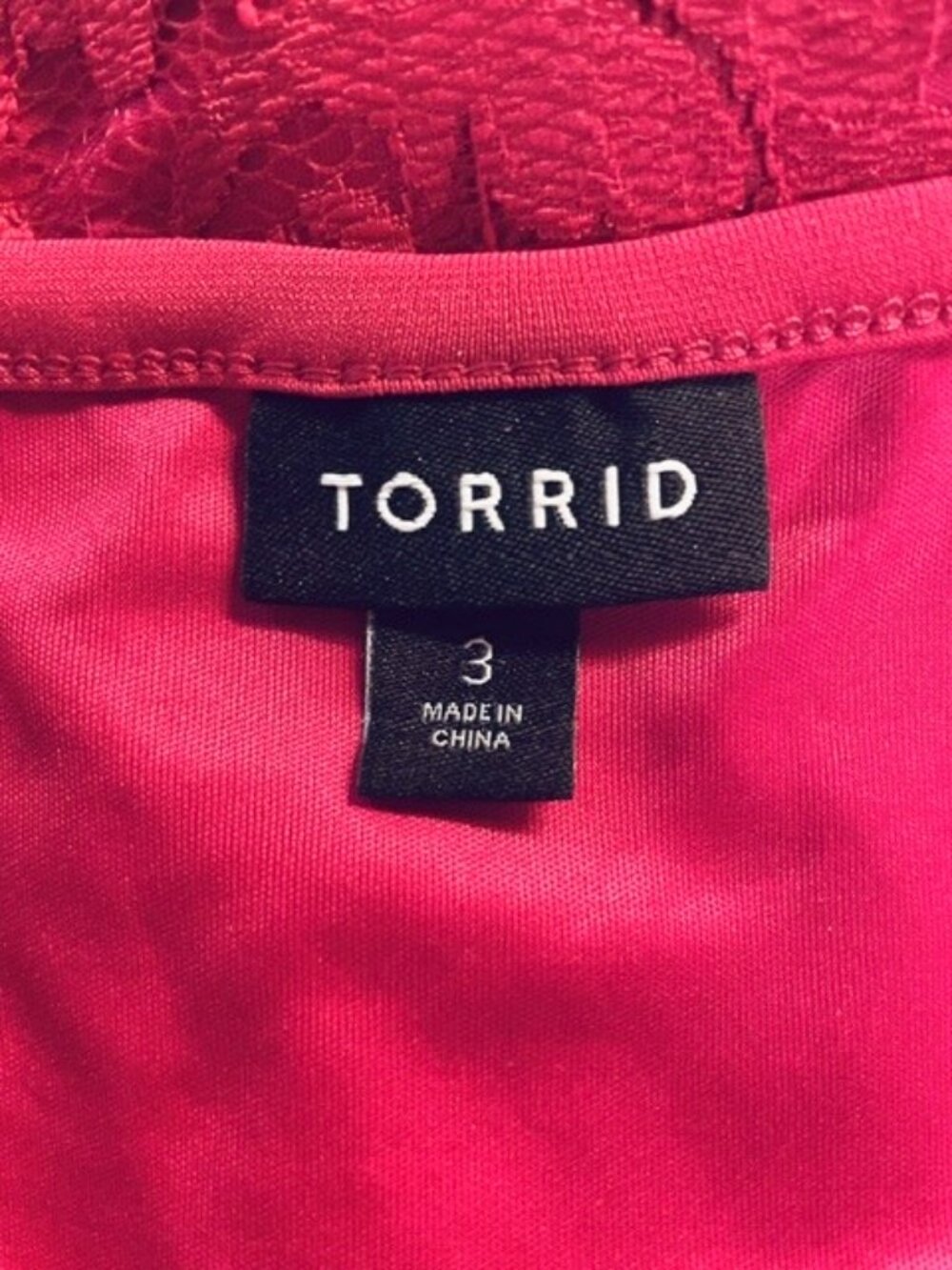 TORRID Mini Studio Knit Crew Neck Keyhole Lace Babydoll Tank - Size 3X - Picture 5 of 8